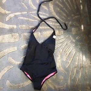 Sexy black halter one piece!